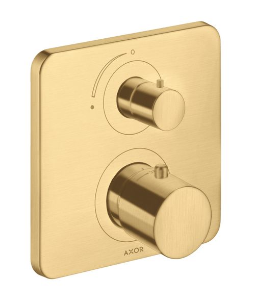 AXOR-HG-AXOR-Citterio-M-Thermostat-Unterputz-mit-Absperrventil-Brushed-Gold-Optic-34705250 gallery number 1